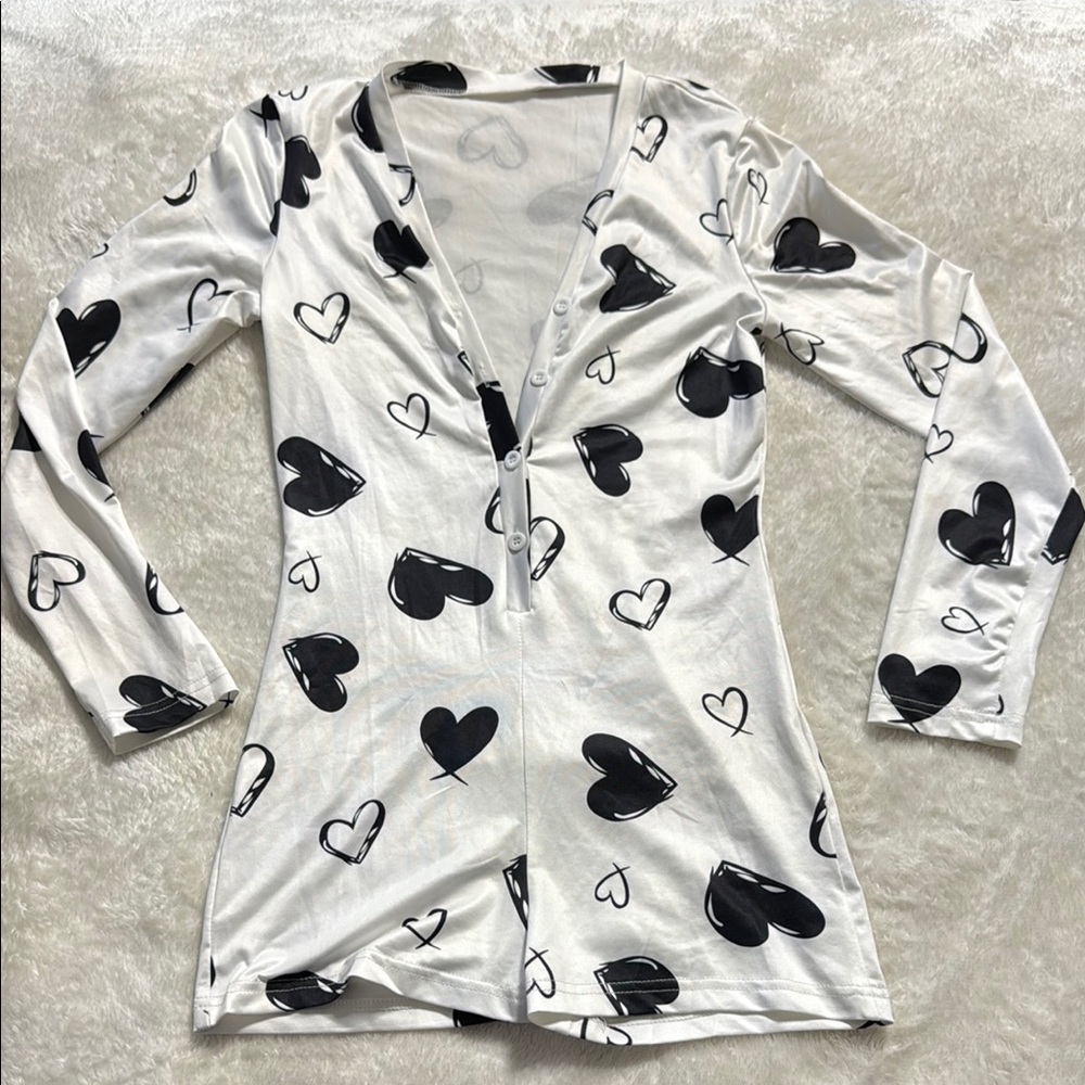 Heart Print Women's Pajamas